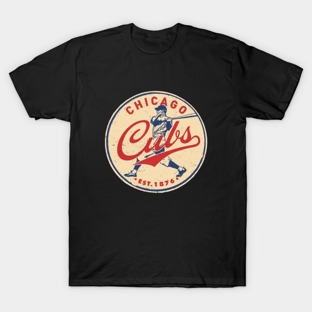 Old Style Chicago Cubs 1 by Buck Tee T-Shirt by Buck Tee